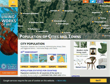 Tablet Screenshot of citypopulation.info